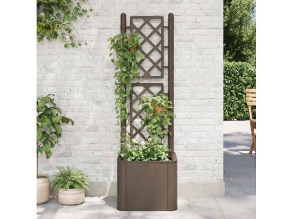 Zahradní vyvýšený záhon s treláží a samozavlažováním mokka 313964