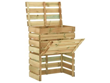 Laťkový zahradní kompostér 80x50x100 cm impregnovaná borovice 316062