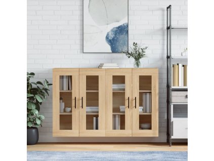 Nástěnné skříňky 2 ks dub sonoma kompozitní dřevo 3197964