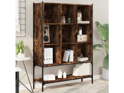 Knihovna kouřový dub 102 x 30 x 141,5 cm kompozitní dřevo 3214331