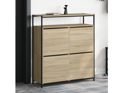 Botník se 4 výklopnými zásuvkami dub sonoma 100 x 34 x 112 cm 3214414