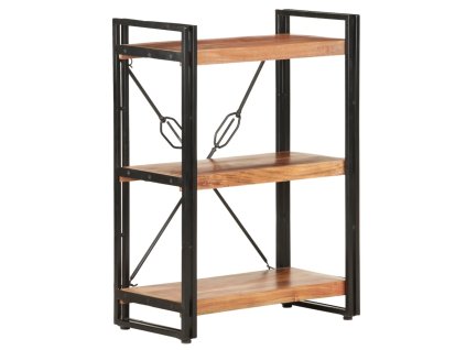 Knihovna se 3 policemi 60 x 30 x 80 cm masivní akáciové dřevo 320613