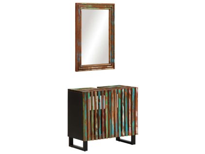 2dílná koupelnová sestava masivní akáciové dřevo 3217104