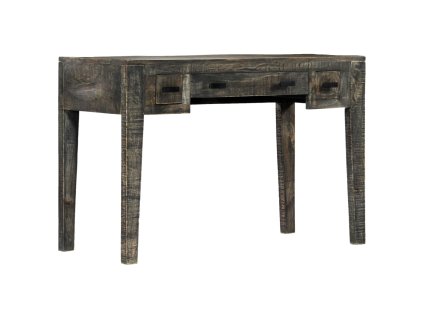 Psací stůl černý 110 x 50 x 75 cm masivní mangovníkové dřevo 247913