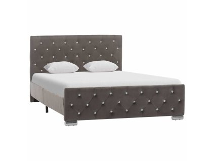 Rám postele šedý textil 120 x 200 cm 286831