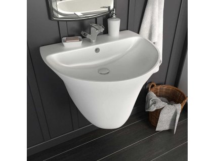 Umyvadlo Bílá 56 x 48 x 42 cm Glazovaná keramika 143011