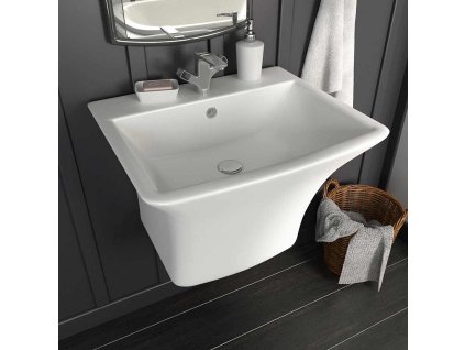 Umyvadlo Bílá 53 x 44 x 37 cm Glazovaná keramika 143015