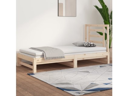 Výsuvná postel 2x (90 x 200) cm masivní borovice 3108602