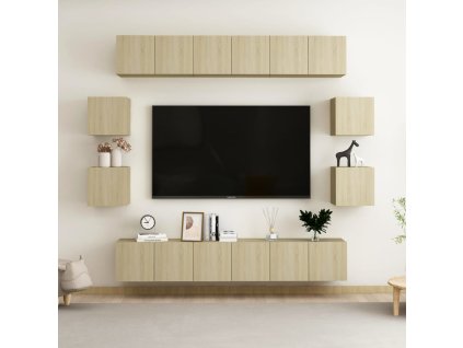 10dílný set TV skříněk dub sonoma kompozitní dřevo 3078962