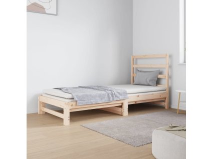 Výsuvná postel 2x (90 x 190) cm masivní borovice 3124747