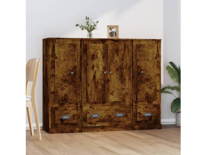 Highboardy 3 ks kouřový dub kompozitní dřevo 3185300