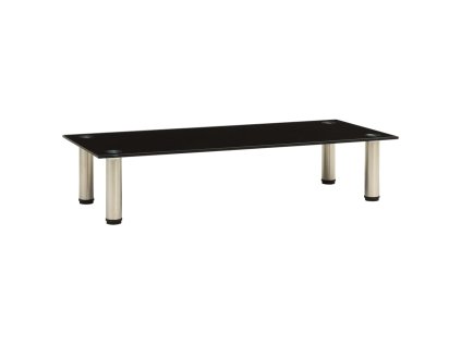 TV stolek černý 80 x 35 x 17 cm tvrzené sklo 322764