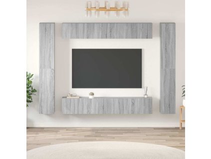 10dílný set TV skříněk šedý sonoma kompozitní dřevo 3120249