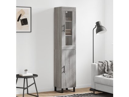 Skříň highboard šedá sonoma 34,5 x 34 x 180 cm kompozitní dřevo 3199199