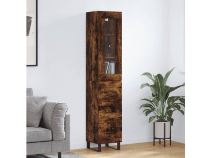 Skříň highboard kouřový dub 34,5 x 34 x 180 cm kompozitní dřevo 3199262
