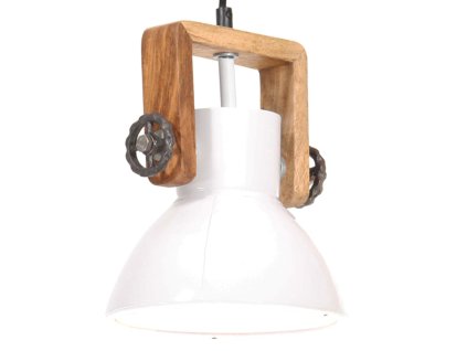 Industriální závěsné svítidlo 25 W bílé kulaté 19 cm E27 320540