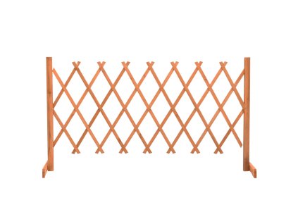 Zahradní trelážový plot oranžový 150 x 80 cm masivní jedle 314826