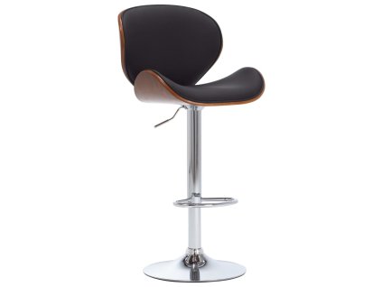 Barová židle černá umělá kůže 287409