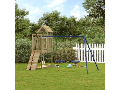 Dětské hřiště na zahradu impregnované borové dřevo 3155971