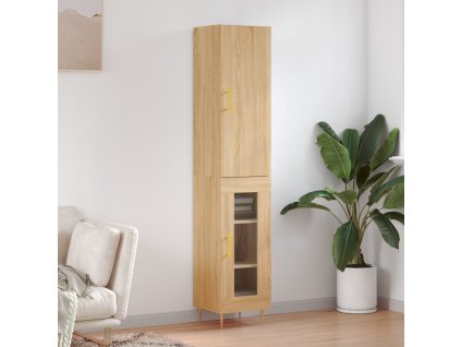 Skříň highboard dub sonoma 34,5 x 34 x 180 cm kompozitní dřevo 3199036