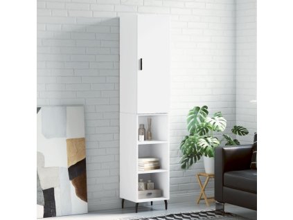 Skříň highboard bílá 34,5 x 34 x 180 cm kompozitní dřevo 3198993