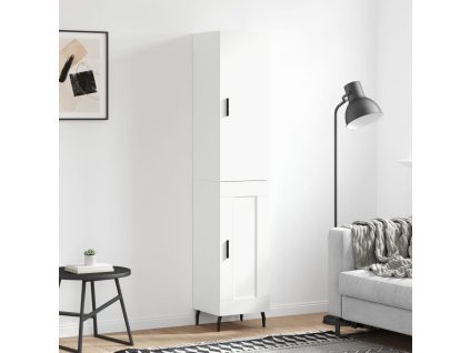 Skříň highboard bílá 34,5 x 34 x 180 cm kompozitní dřevo 3199121