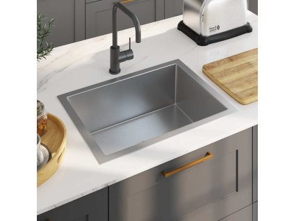 Ručně vyrobený kuchyňský dřez nerezová ocel 145078