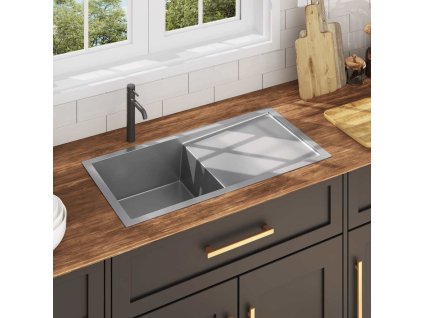 Ručně vyrobený kuchyňský dřez nerezová ocel 145080