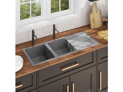 Ručně vyrobený kuchyňský dřez nerezová ocel 145081