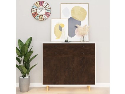 Samolepící tapeta na nábytek tmavý dub 500 x 90 cm PVC 146117