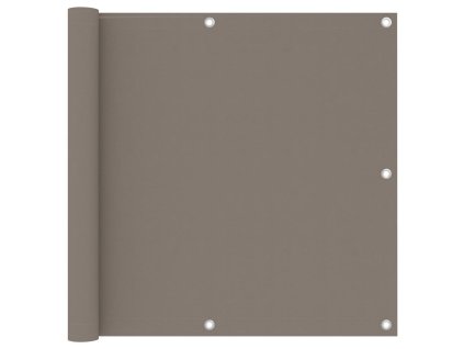 Balkónová zástěna taupe 90 x 600 cm oxfordská látka 134991