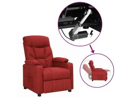 Zvedací křeslo vínové textil 3093460