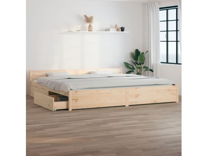 Rám postele se zásuvkami 180 x 200 cm Super King 3103574