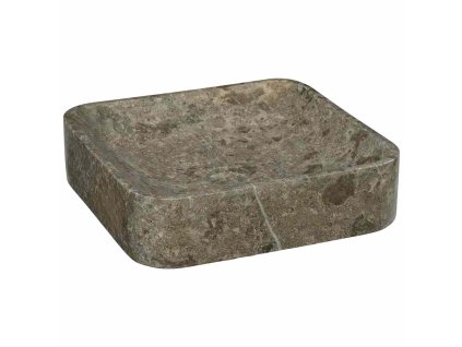 Umyvadlo šedé 40 x 40 x 10 cm mramor 149182