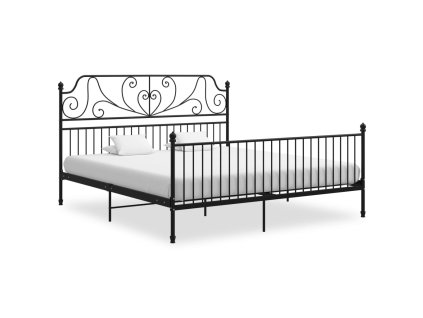Rám postele černý kov 180 x 200 cm 324856