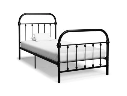 Rám postele černý kovový 90 x 200 cm 284498