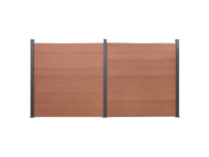 Sada plotových dílců hnědá 353 x 186 cm WPC 3211830