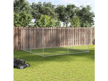 Venkovní psí kotec 383 x 383 x 185 cm 145028