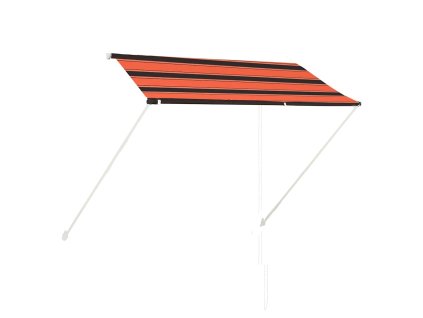Zatahovací markýza 250 x 150 cm oranžovo-hnědá 145896
