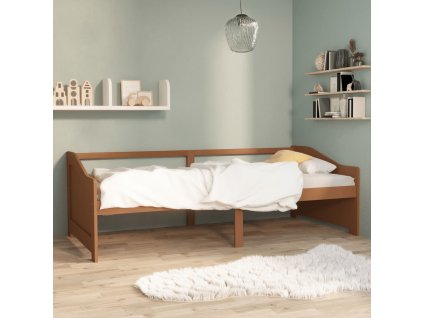 3místná válenda medově hnědá masivní borovice 90 x 200 cm 322166