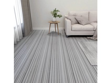 Samolepicí podlahové desky 55 ks PVC 5,11 m² světle šedé 324646