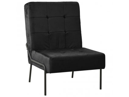 Relaxační židle 65 x 79 x 87 cm černá samet