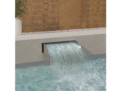 Vodopád s LED světly 60 x 34 x 14 cm nerezová ocel 304 148878