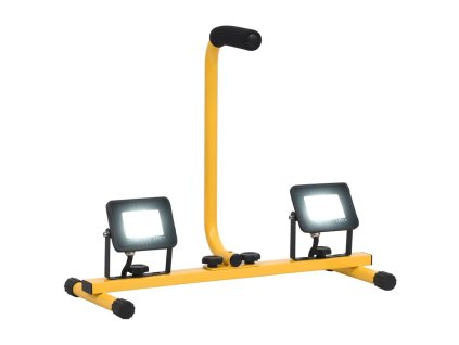 LED reflektor s rukojetí 2 x 10 W studené bílé světlo 149648