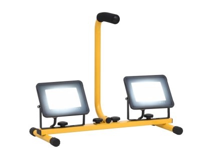 LED reflektor s rukojetí 2 x 30 W studené bílé světlo 149650