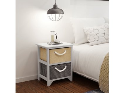 Noční stolky 2 ks dřevěné 242889