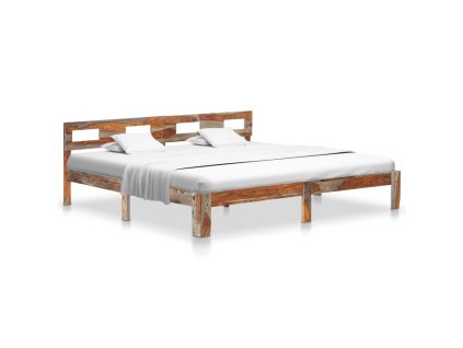 Rám postele bez matrace masivní dřevo 200 x 200 cm 288419