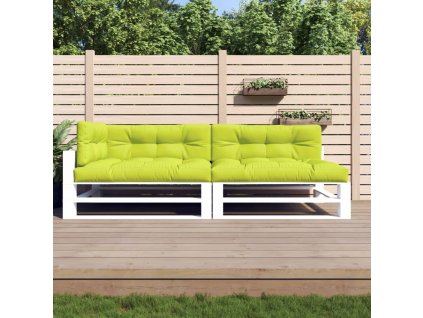 Podušky na palety 5 ks jasně zelené textil 314584