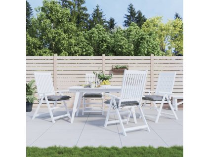 Podušky na židli 4 ks šedé 40 x 40 x 7 cm látka oxford 314864