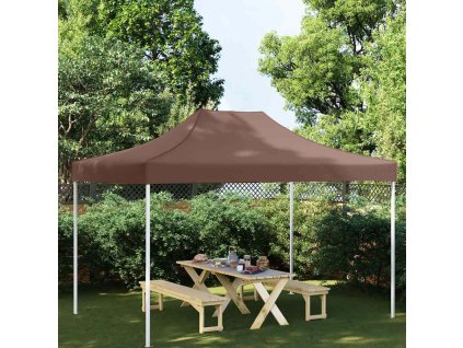 Střecha k party stanu 4 x 3 m hnědá 270 g/m² 315358